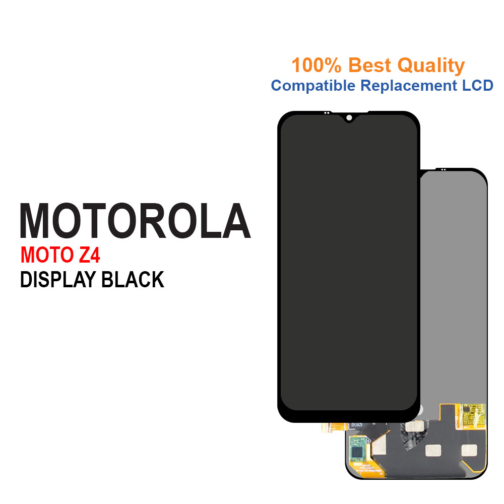 Compatible Replacement Complete LCD For Motorola Moto Z4-Black