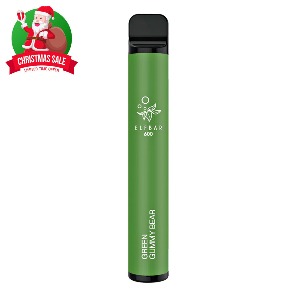 ELF BAR GREEN GUMMY BEAR DISPOSABLE POD VAPE